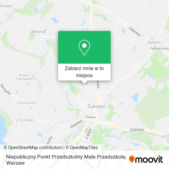 Mapa Niepubliczny Punkt Przedszkolny Małe Przedszkole