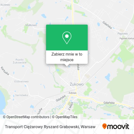 Mapa Transport Ciężarowy Ryszard Grabowski