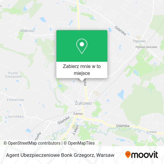 Mapa Agent Ubezpieczeniowe Bonk Grzegorz