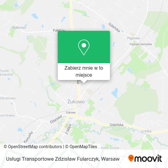 Mapa Usługi Transportowe Zdzisław Fularczyk