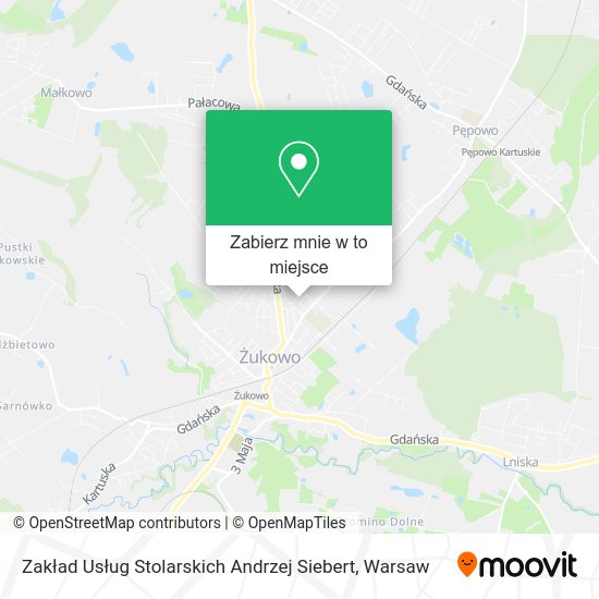 Mapa Zakład Usług Stolarskich Andrzej Siebert