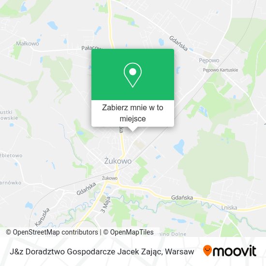 Mapa J&z Doradztwo Gospodarcze Jacek Zając