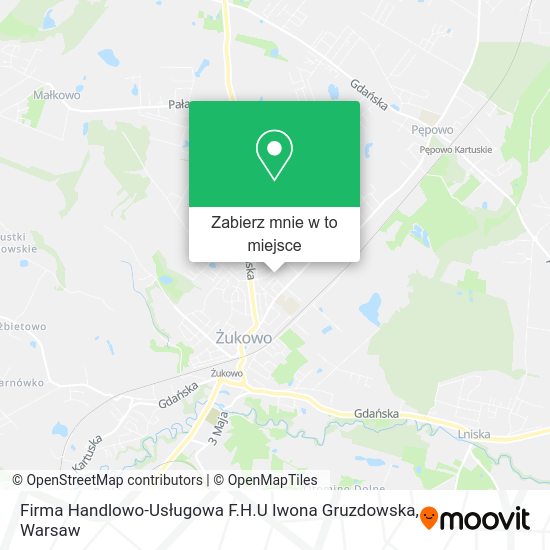 Mapa Firma Handlowo-Usługowa F.H.U Iwona Gruzdowska