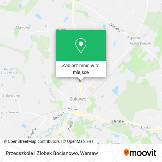 Mapa Przedszkole i Żłobek Bocianowo