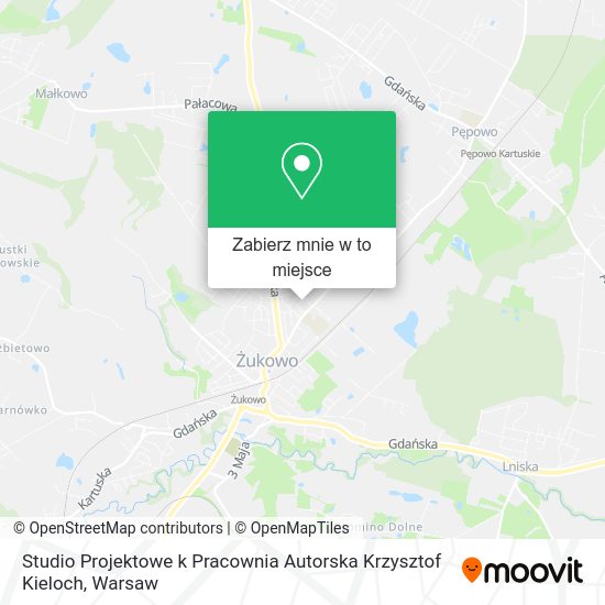 Mapa Studio Projektowe k Pracownia Autorska Krzysztof Kieloch