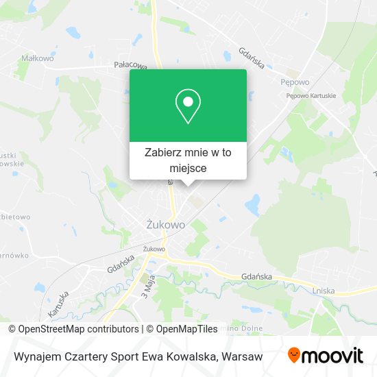 Mapa Wynajem Czartery Sport Ewa Kowalska