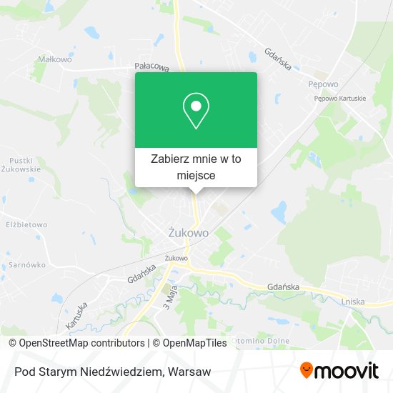 Mapa Pod Starym Niedźwiedziem