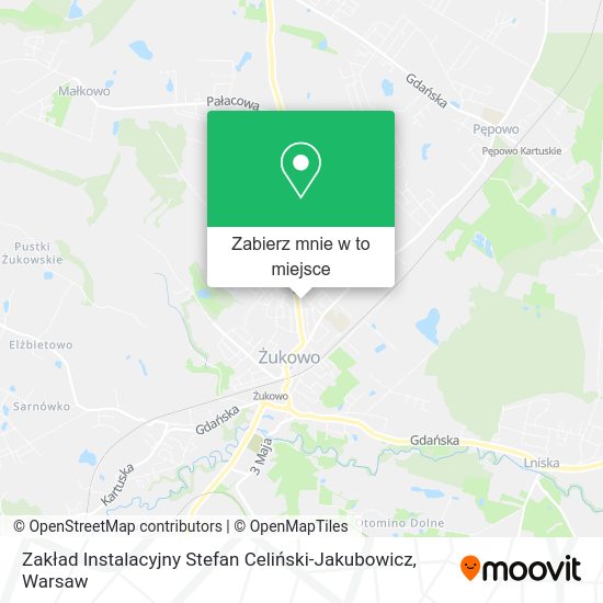 Mapa Zakład Instalacyjny Stefan Celiński-Jakubowicz