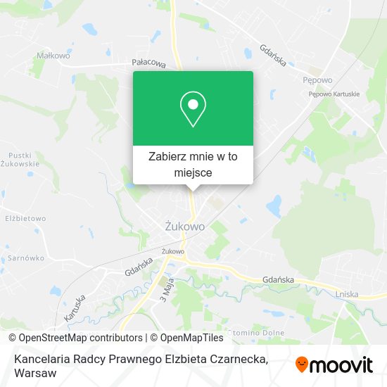 Mapa Kancelaria Radcy Prawnego Elzbieta Czarnecka