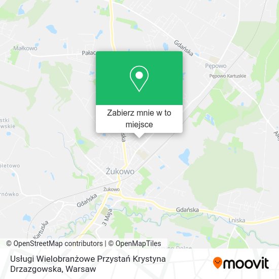 Mapa Usługi Wielobranżowe Przystań Krystyna Drzazgowska