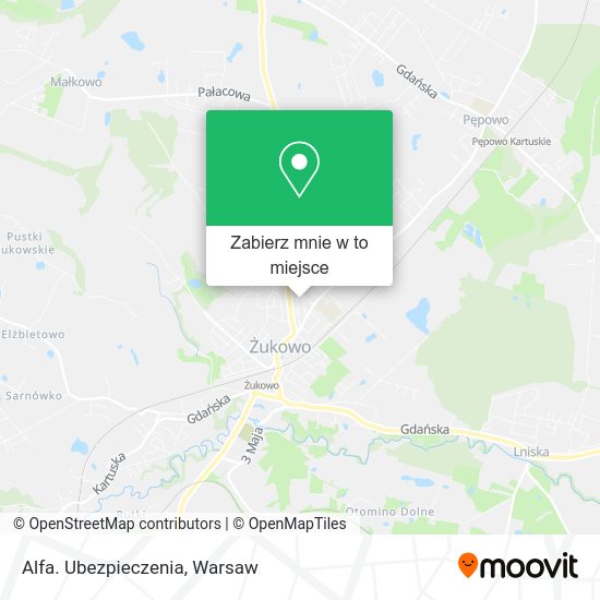 Mapa Alfa. Ubezpieczenia