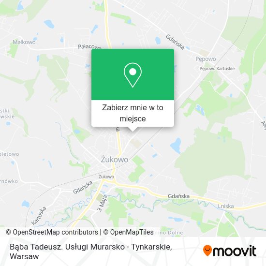 Mapa Bąba Tadeusz. Usługi Murarsko - Tynkarskie