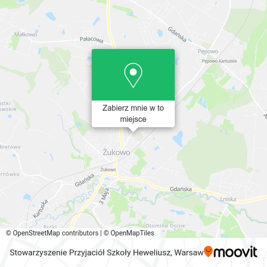 Mapa Stowarzyszenie Przyjaciół Szkoły Heweliusz