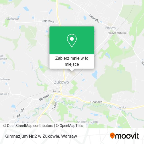 Mapa Gimnazjum Nr.2 w Żukowie