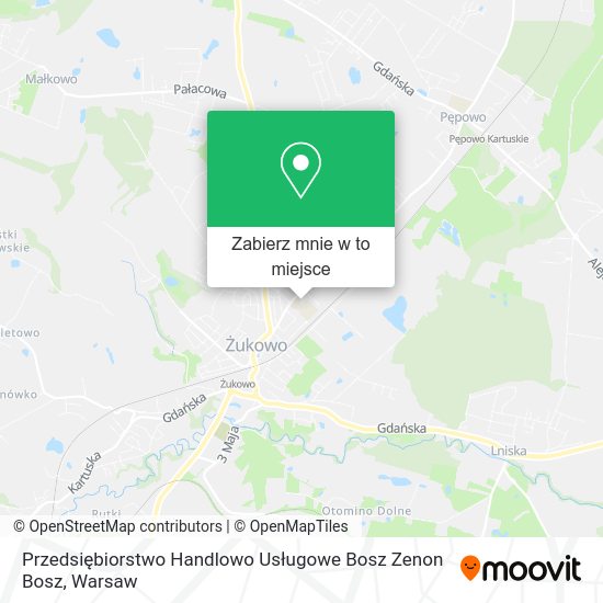 Mapa Przedsiębiorstwo Handlowo Usługowe Bosz Zenon Bosz