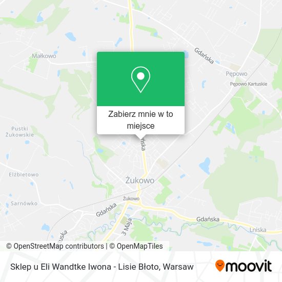 Mapa Sklep u Eli Wandtke Iwona - Lisie Błoto