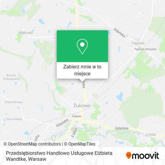 Mapa Przedsiębiorstwo Handlowo Usługowe Elżbieta Wandtke