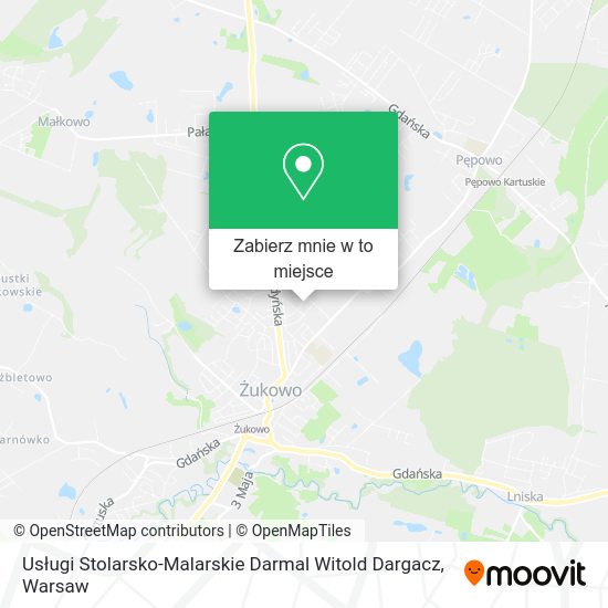 Mapa Usługi Stolarsko-Malarskie Darmal Witold Dargacz