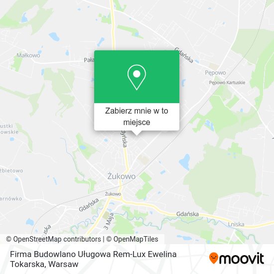 Mapa Firma Budowlano Uługowa Rem-Lux Ewelina Tokarska