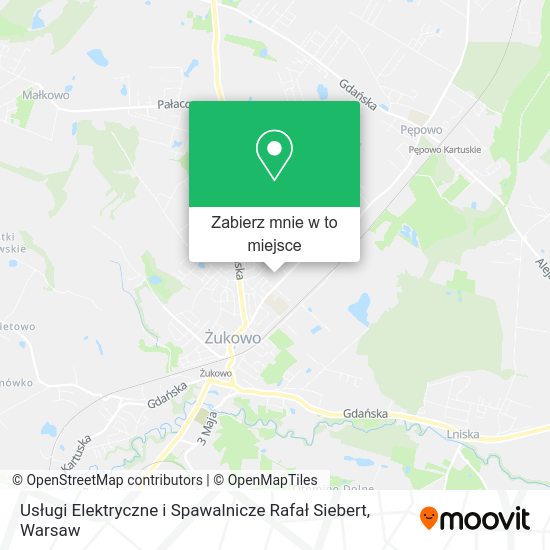 Mapa Usługi Elektryczne i Spawalnicze Rafał Siebert