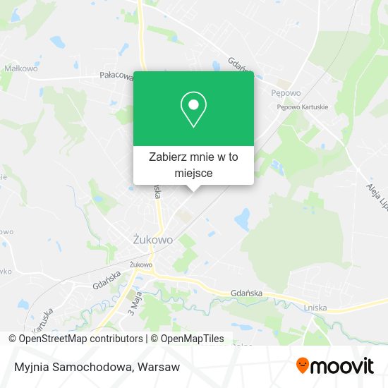 Mapa Myjnia Samochodowa