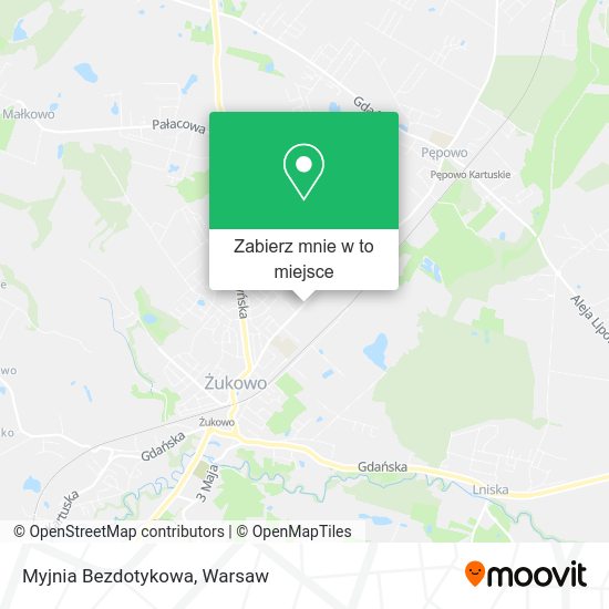 Mapa Myjnia Bezdotykowa