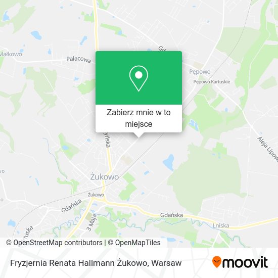 Mapa Fryzjernia Renata Hallmann Żukowo