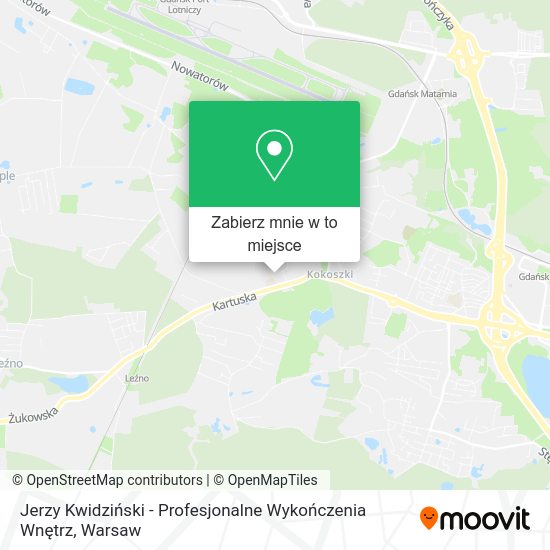 Mapa Jerzy Kwidziński - Profesjonalne Wykończenia Wnętrz