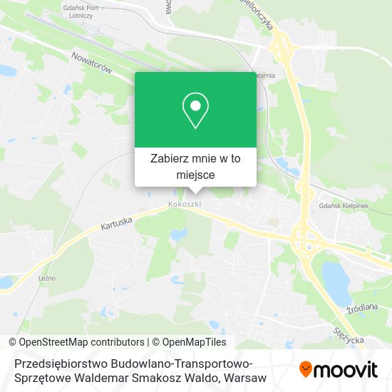 Mapa Przedsiębiorstwo Budowlano-Transportowo-Sprzętowe Waldemar Smakosz Waldo