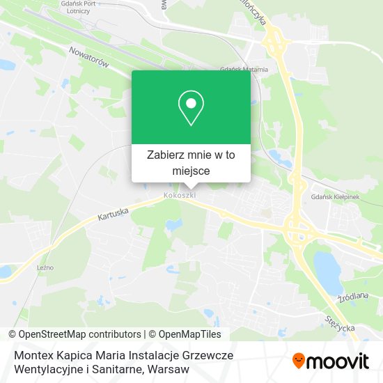 Mapa Montex Kapica Maria Instalacje Grzewcze Wentylacyjne i Sanitarne