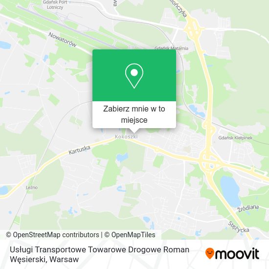 Mapa Usługi Transportowe Towarowe Drogowe Roman Węsierski