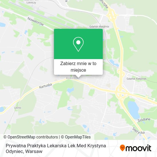 Mapa Prywatna Praktyka Lekarska Lek Med Krystyna Odyniec