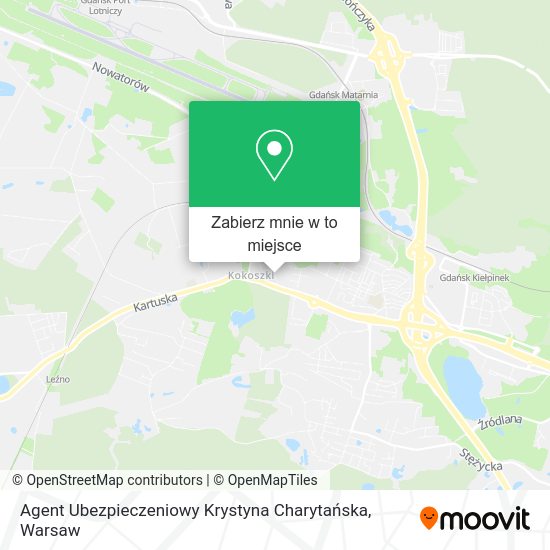 Mapa Agent Ubezpieczeniowy Krystyna Charytańska