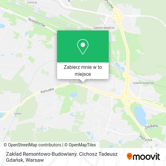 Mapa Zakład Remontowo-Budowlany. Cichosz Tadeusz Gdańsk