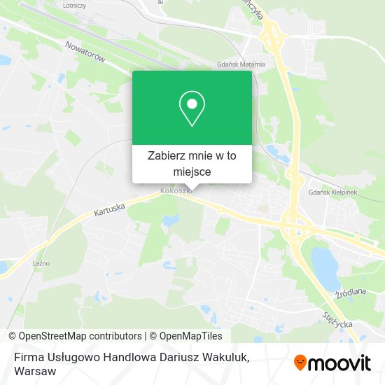 Mapa Firma Usługowo Handlowa Dariusz Wakuluk