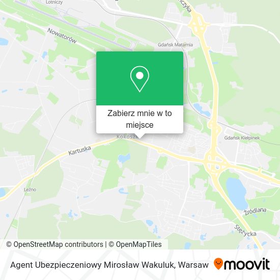 Mapa Agent Ubezpieczeniowy Mirosław Wakuluk