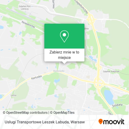 Mapa Usługi Transportowe Leszek Labuda