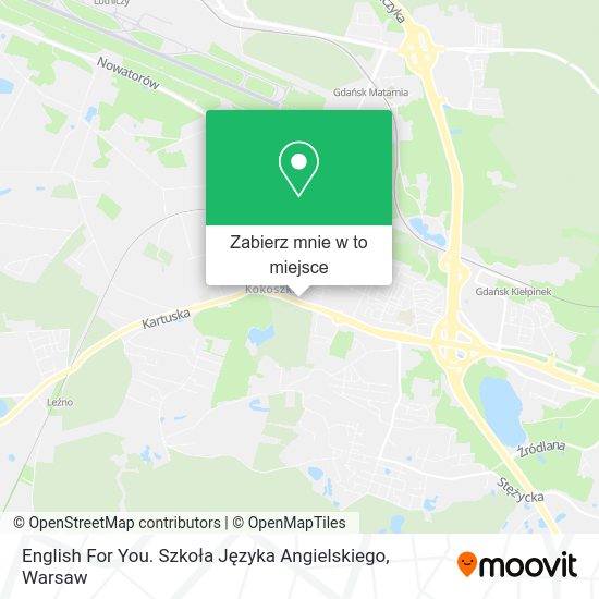 Mapa English For You. Szkoła Języka Angielskiego