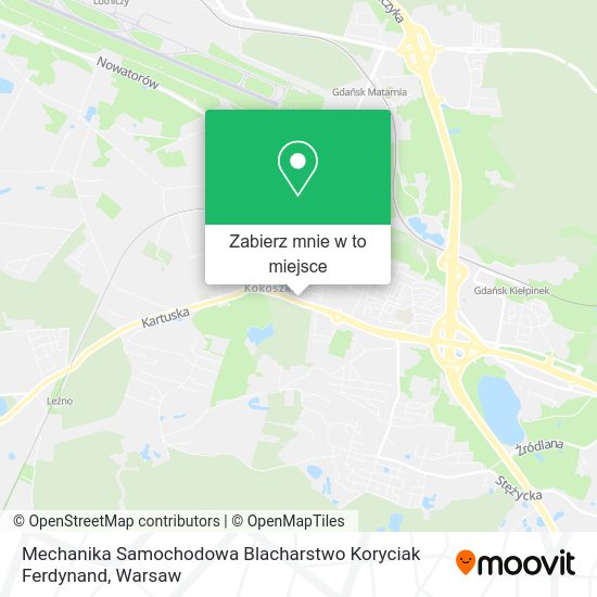 Mapa Mechanika Samochodowa Blacharstwo Koryciak Ferdynand