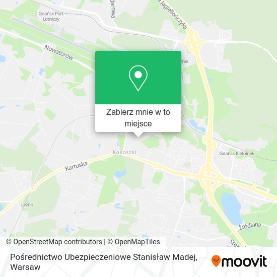 Mapa Pośrednictwo Ubezpieczeniowe Stanisław Madej