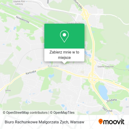 Mapa Biuro Rachunkowe Małgorzata Zych