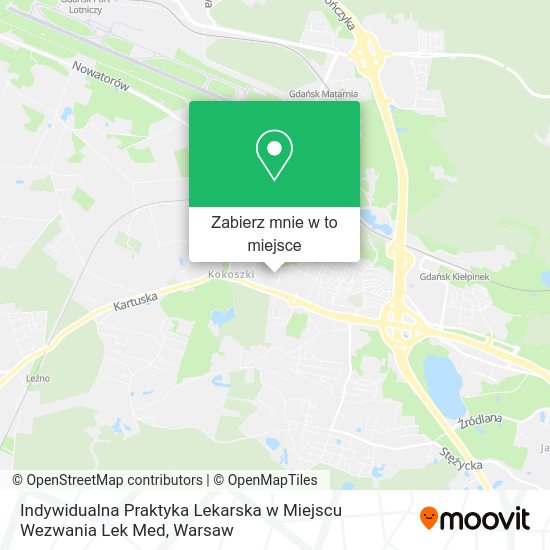 Mapa Indywidualna Praktyka Lekarska w Miejscu Wezwania Lek Med