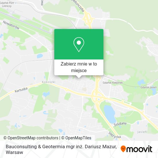 Mapa Bauconsulting & Geotermia mgr inż. Dariusz Mazur