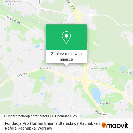 Mapa Fundacja Pro Human Imienia Stanisława Rachubka i Rafała Rachubka