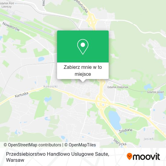 Mapa Przedsiebiorstwo Handlowo Uslugowe Saute