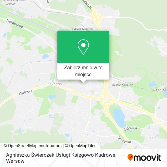 Mapa Agnieszka Świerczek Usługi Księgowo Kadrowe