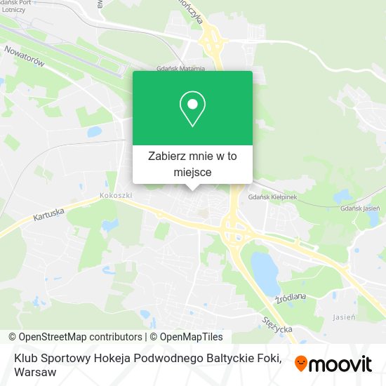 Mapa Klub Sportowy Hokeja Podwodnego Baltyckie Foki