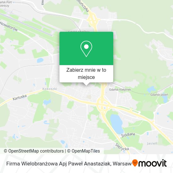 Mapa Firma Wielobranżowa Apj Paweł Anastaziak