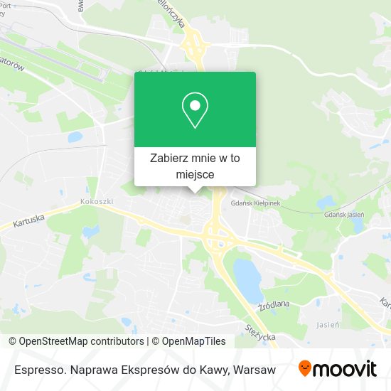 Mapa Espresso. Naprawa Ekspresów do Kawy