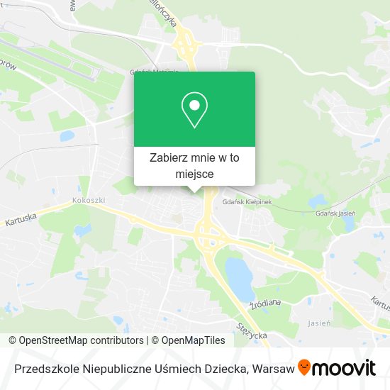 Mapa Przedszkole Niepubliczne Uśmiech Dziecka